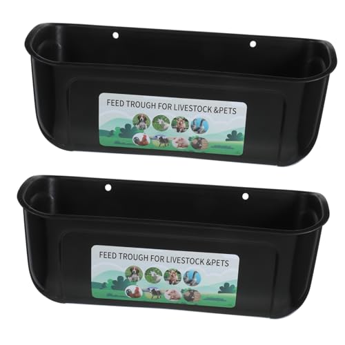Toyvian 2 Stück Großer Hühnerfutterautomat Automatischer Futtertrog für Geflügel und Nutztiere Hochwertiger Langlebiger Futterspender mit Großer Kapazität für Hühner Enten und Ziegen von Toyvian