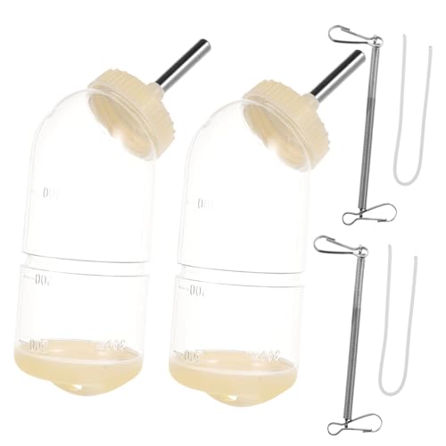 Toyvian 2 Stück Hängende Haustier Trinkflasche Transparent Automatischer Wasserspender für Hamster Kaninchen Kleine Tiere Praktisch Tragbar Reisegeeignet Toyvian 2 Stück Hängende Haustier Trinkflasche Transparent Automatischer Wasserspender für Hamster Kaninchen Kleine Tiere Praktisch Tragbar Reisegeeignet von Toyvian
