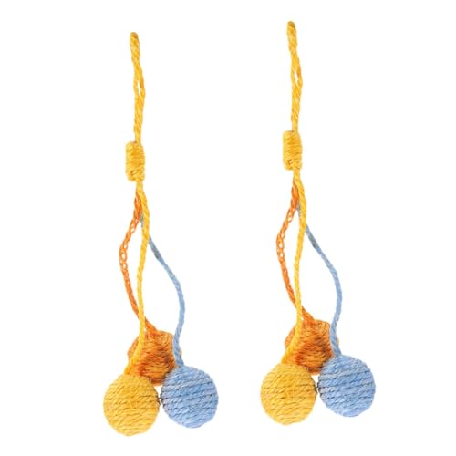 Toyvian 2 Stück Hängendes Katzenspielzeug aus Sisal Interaktive Bälle für Katzen Mentale Stimulation Platzsparend und Langlebig für Kleine Räume Katzen und Kätzchen Toyvian 2 Stück Hängendes Katzenspielzeug aus Sisal Interaktive Bälle für Katzen Mentale Stimulation Platzsparend und Langlebig für Kleine Räume Katzen und Kätzchen von Toyvian