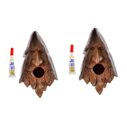 Toyvian 2 Stück Hängendes Vogelhaus Resin Design für Garten und Balkon Robust und Wetterfest für Vogelzucht mit Einfacher Aufhängung und Leuchtenden Farben Toyvian 2 Stück Hängendes Vogelhaus Resin Design für Garten und Balkon Robust und Wetterfest für Vogelzucht mit Einfacher Aufhängung und Leuchtenden Farben von Toyvian