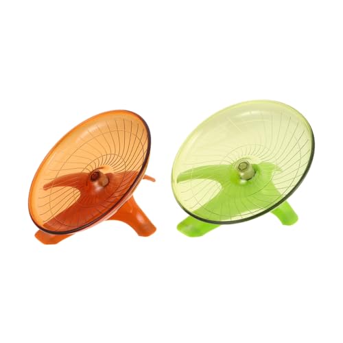 Toyvian 2 Stück Hamster Flying Saucer Rad Übungsgerät für Kleine Wie Zwerghamster und Ratten für Nachtsport von Toyvian