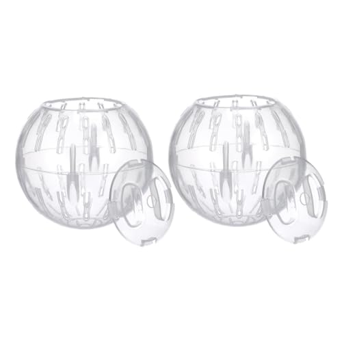 Toyvian 2 Stück Hamster Laufkugel Transparent Durchmesser Mini Kugelspielzeug für Zwerghamster Kleintiere zur Aktivitätssteigerung und Langeweilebekämpfung Toyvian 2 Stück Hamster Laufkugel Transparent Durchmesser Mini Kugelspielzeug für Zwerghamster Kleintiere zur Aktivitätssteigerung und Langeweilebekämpfung von Toyvian