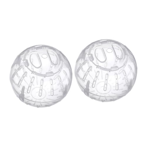 Toyvian 2 Stück Hamsterball Transparente Übungsbälle für Zwerghamster und Kleintiere Laufkugeln für Bewegung und Spielspaß Durchmesser Vielseitiges für Haustiere von Toyvian