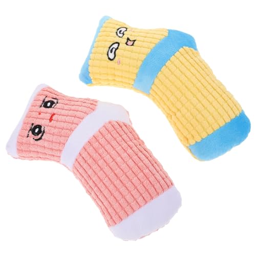 Toyvian 2 Stück Haustier Quietschen Hunde Socken Lustig Kauen Kauspielzeug Für Haustiere Klein Haustierspielzeug Backenzahn Zäh Yellow Plüsch Toyvian 2 Stück Haustier Quietschen Hunde Socken Lustig Kauen Kauspielzeug Für Haustiere Klein Haustierspielzeug Backenzahn Zäh Yellow Plüsch von Toyvian