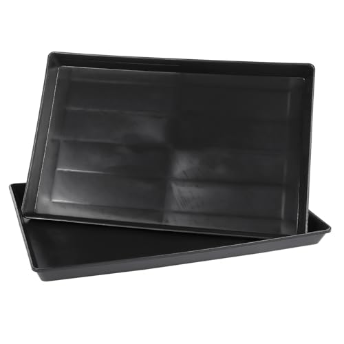 Toyvian 2 Stück Haustiertablett Hundekäfigpfanne Ersatztablett für den Hundekäfig Welpe Kisten Hase Futter für Kaninchenkäfige hundekäfig Schalen ersetzen Plastik Black Toyvian 2 Stück Haustiertablett Hundekäfigpfanne Ersatztablett für den Hundekäfig Welpe Kisten Hase Futter für Kaninchenkäfige hundekäfig Schalen ersetzen Plastik Black von Toyvian