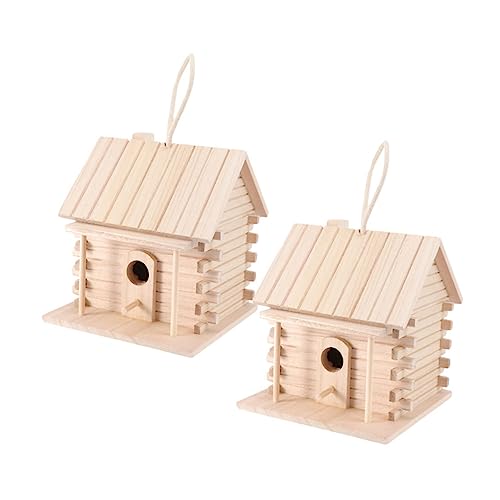 Toyvian 2 Stück Holznester Zum Aufhängen Im Außenbereich Vogelhäuser Outdoor Zubehör Unbemalt Kleine Vogelhäuser Für Draußen Rustikales Vogelhaus Natürliche Hütte Vögel Toyvian 2 Stück Holznester Zum Aufhängen Im Außenbereich Vogelhäuser Outdoor Zubehör Unbemalt Kleine Vogelhäuser Für Draußen Rustikales Vogelhaus Natürliche Hütte Vögel von Toyvian