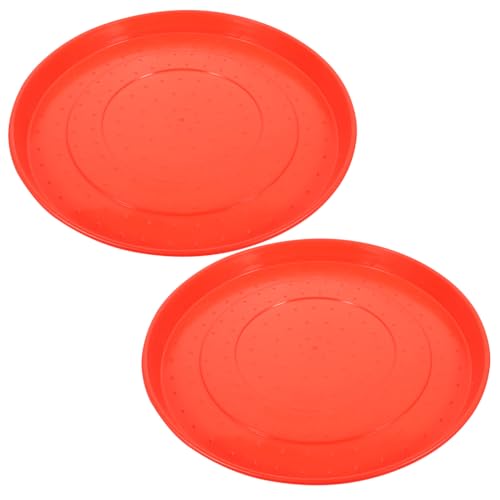 Toyvian 2 Stück Hühnerfuttertränke aus Kunststoff Futter und Wasserspender für Küken Gänse und Geflügel Rutschfester Boden von Toyvian