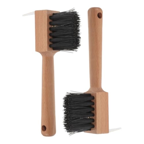 Toyvian Hufwerkzeugbürste 2 Stück -trimmwerkzeug Hufreinigungsbürste Holzgriff Toyvian Hufwerkzeugbürste 2 Stück -trimmwerkzeug Hufreinigungsbürste Holzgriff von Toyvian