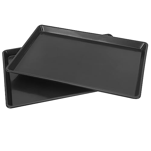 Toyvian 2 Stück Hunde Ersatzschale für Hundebox Ersatz-Hundekistenablage klein Hasen zubehör für den käfig kaninchenstall zubehör hundekistenboden tauschen Käfighalter Plastik Black von Toyvian