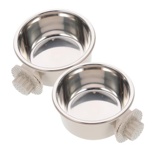 Toyvian 2stücke Edelstahl Hundenapf Zum Aufhängen Für Futter Und Wassernapf Passt in Kisten Und Käfige Geeignet Für Welpen Mittelgroße Hunde Katzen Und Vögel Toyvian 2stücke Edelstahl Hundenapf Zum Aufhängen Für Futter Und Wassernapf Passt in Kisten Und Käfige Geeignet Für Welpen Mittelgroße Hunde Katzen Und Vögel von Toyvian