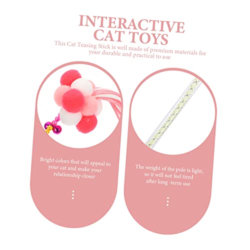 Toyvian 2 Stück Interaktives Katzenspielzeug Katzenangel aus Langlebigem Abs PVC Bunte Katzenwandler für Kätzchen und Haustiere Fördert Bindung und Spielspaß zu Hause von Toyvian