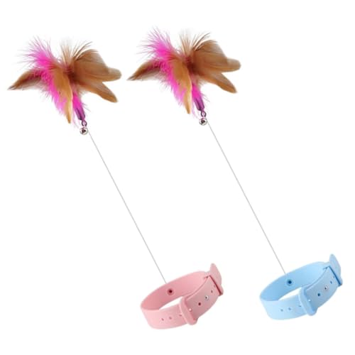 Toyvian 2 Stück Interaktives Katzenspielzeug Teiliges Teasing Stick mit Katzenhalsband für Katzen Langlebig Leicht Tragbar zur Beschäftigung und Engeren Bindung Zuhause Toyvian 2 Stück Interaktives Katzenspielzeug Teiliges Teasing Stick mit Katzenhalsband für Katzen Langlebig Leicht Tragbar zur Beschäftigung und Engeren Bindung Zuhause von Toyvian