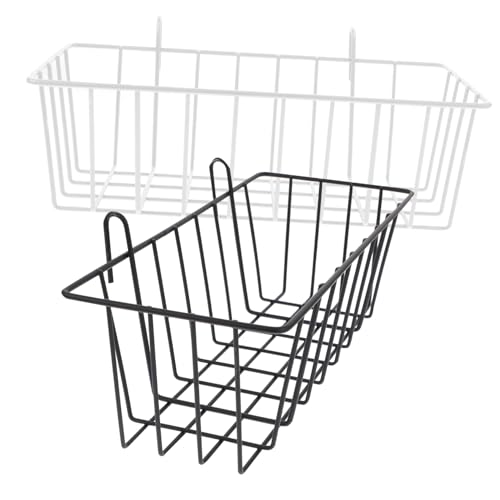Toyvian 2 Stück Kaninchen Heufutterspender aus Metall Hängender Nager Futterhalter für Sauberes Platzsparendes Füttern Geeignet für Käfige mit Weiß und Schwarz Praktische Heuraufe für von Toyvian