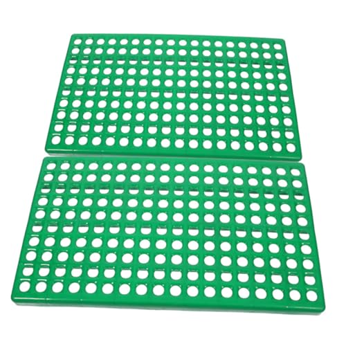 Toyvian 2 Stück Kaninchenkäfigboden Kaninchenkäfig Bodenplatte Kaninchenstall Unterlage Kaninchenstall Bodenbelag Kaninchenkäfig Unterlage Käfigmatten mit kleinen Tier Frettchen Abs Green von Toyvian