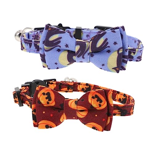 Toyvian 2 Stück Katzenhalsband Stilvolles Halloween Mit Schleife Für Katzen Anhänger Zubehör Kätzchenhalsband Abreißbares Haarendes Katzenhalsband Dekoration Fellpflege Nach Dem Toyvian 2 Stück Katzenhalsband Stilvolles Halloween Mit Schleife Für Katzen Anhänger Zubehör Kätzchenhalsband Abreißbares Haarendes Katzenhalsband Dekoration Fellpflege Nach Dem von Toyvian