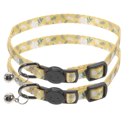 Toyvian 2 Stück Katzenhalsband mit Glocke Verstellbares Sicherheits Kätzchenhalsband für Fotoshootings und Festliche Anlässe mit Einzigartigem Druckmuster und Sicherem Ausbruchsdesign Toyvian 2 Stück Katzenhalsband mit Glocke Verstellbares Sicherheits Kätzchenhalsband für Fotoshootings und Festliche Anlässe mit Einzigartigem Druckmuster und Sicherem Ausbruchsdesign von Toyvian