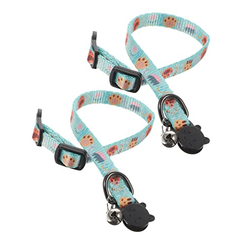 Toyvian 2 Stück Katzenhalsband mit Glöckchen Verstellbar Atmungsaktiv und Bequem für Kätzchen und Erwachsene Katzen mit Spezieller Druckmuster Design Sicher Toyvian 2 Stück Katzenhalsband mit Glöckchen Verstellbar Atmungsaktiv und Bequem für Kätzchen und Erwachsene Katzen mit Spezieller Druckmuster Design Sicher von Toyvian