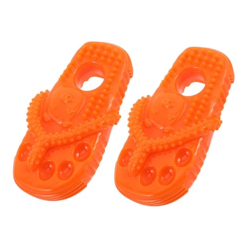 Toyvian 2 Stück Kauspielzeug Form von Hausschuhen Strapazierfähiges Interaktives Zahnreinigungs und Beißspielzeug für Welpen für Zahnpflege und Spielspaß Orange Toyvian 2 Stück Kauspielzeug Form von Hausschuhen Strapazierfähiges Interaktives Zahnreinigungs und Beißspielzeug für Welpen für Zahnpflege und Spielspaß Orange von Toyvian
