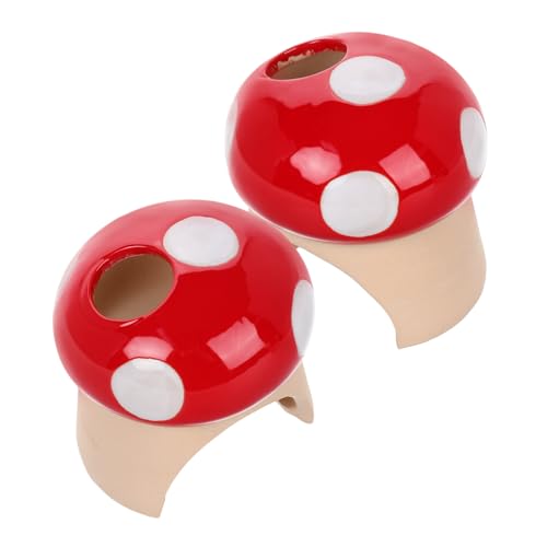 Toyvian 2 Stück Keramisches Hamsterhaus Niedliches Pilzversteck für Kleintiere Waschbar Tragbar als und Spielplatz für Hamster und Andere Kleine Haustiere Toyvian 2 Stück Keramisches Hamsterhaus Niedliches Pilzversteck für Kleintiere Waschbar Tragbar als und Spielplatz für Hamster und Andere Kleine Haustiere von Toyvian