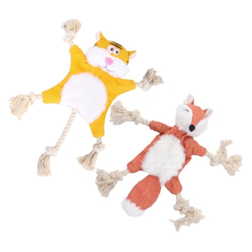 Toyvian 2 Stück Kleine Kauspielzeug Füllung und Langlebiges Kauspielzeug für Welpen Fuchs Tiger Fördert Zahnpflege und Spielvergnügen Toyvian 2 Stück Kleine Kauspielzeug Füllung und Langlebiges Kauspielzeug für Welpen Fuchs Tiger Fördert Zahnpflege und Spielvergnügen von Toyvian