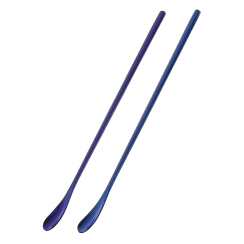 Toyvian 2 Stück Kleiner Futterlöffel Für Tiere Winzig Schaufel Für Tiernahrung Bärtiger Drache Gecko Essen Reptil Scoop Schildkrötenfutter Fütterung Wasser- Rostfreier Stahl Blue von Toyvian