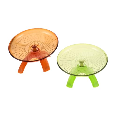 Toyvian 2 Stück Lautloses Hamster Trainingsrad für Kleine Haustiere Wie Zwerghamster Reinigen und Langlebig von Toyvian