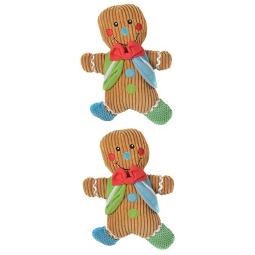 Toyvian 2 STK Lebkuchenmann Spielzeug Haustiere Beißen Quietschspielzeug Für Hunde Weihnachtsstrumpf Stuffer Haustier Hund Spielzeug Strumpffüller Weihnachten Skulptur Aus Ton Plüsch Toyvian 2 STK Lebkuchenmann Spielzeug Haustiere Beißen Quietschspielzeug Für Hunde Weihnachtsstrumpf Stuffer Haustier Hund Spielzeug Strumpffüller Weihnachten Skulptur Aus Ton Plüsch von Toyvian