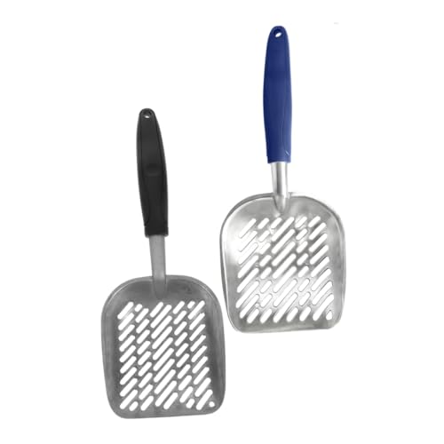 Toyvian 2 Stück Metall Katzenstreuschaufel Schwerlast Aluminiumlegierung mit Breiten Sieblöchern Ergonomischer Griff für Komfortables Greifen und Schnelles der Katzentoilette Toyvian 2 Stück Metall Katzenstreuschaufel Schwerlast Aluminiumlegierung mit Breiten Sieblöchern Ergonomischer Griff für Komfortables Greifen und Schnelles der Katzentoilette von Toyvian