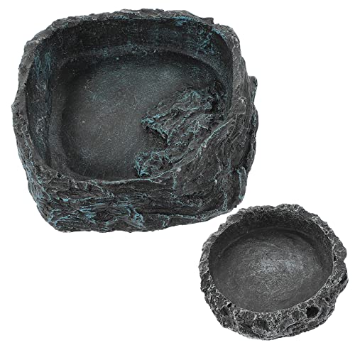 Toyvian 2 Stück Multifunktions Reptilienschale Reptilienzubehör Terrarium Reptilienfütterung Eidechsen Und Schlangenschale Wasserschildkrötenschale Bartagamenschale Dekorationen Toyvian 2 Stück Multifunktions Reptilienschale Reptilienzubehör Terrarium Reptilienfütterung Eidechsen Und Schlangenschale Wasserschildkrötenschale Bartagamenschale Dekorationen von Toyvian