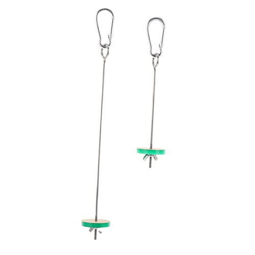 Toyvian 2 Stück Obstgabel für Gemüsespieß Halter für Papageien Wellensittiche und Andere Kleine und Langlebiges Vogelspielzeug Geschicklichkeit und Spaß von Toyvian