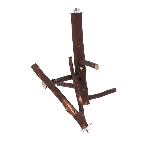 Toyvian 2stücke Holz Papagei Spielzeug Trainingsständer Vogel Bar Zweig Stehend Käfig Stangen Pet Kauen Ausruhen Unterhalten Für Papageien Wellensittiche Sittiche Unzertrennliche von Toyvian