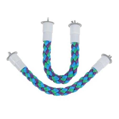 Toyvian 2 Stück Papagei Kletterspielzeug Papageienseilschaukel Vogel Seil Barsch Übungsseil für Papageien Papageienkletterseil Papagei Schaukelseil Baumwollseil Blue Toyvian 2 Stück Papagei Kletterspielzeug Papageienseilschaukel Vogel Seil Barsch Übungsseil für Papageien Papageienkletterseil Papagei Schaukelseil Baumwollseil Blue von Toyvian