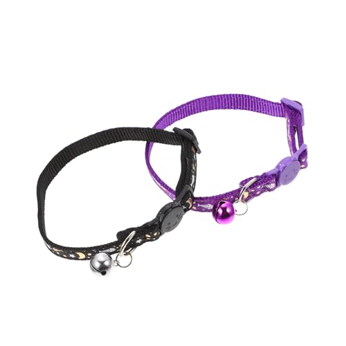 Toyvian 2 Stück Reflektierendes Verstellbares Katzenhalsband mit Leuchtdesign Strapazierfähiges und Kratzfestes Stoffhalsband für Sichere Haustierkontrolle bei Nacht Geeignet für Katzen Toyvian 2 Stück Reflektierendes Verstellbares Katzenhalsband mit Leuchtdesign Strapazierfähiges und Kratzfestes Stoffhalsband für Sichere Haustierkontrolle bei Nacht Geeignet für Katzen von Toyvian