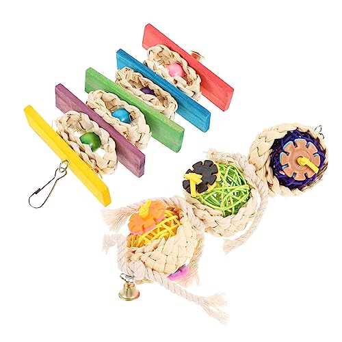 Toyvian 2 Stück Schaukelspielzeug Papagei Zahnen Spielzeuge Nahrungssuche Papageienspielzeug Haustier Beißspielzeug beissen Vogel, der spielt Zähneknirschendes Rattan Toyvian 2 Stück Schaukelspielzeug Papagei Zahnen Spielzeuge Nahrungssuche Papageienspielzeug Haustier Beißspielzeug beissen Vogel, der spielt Zähneknirschendes Rattan von Toyvian