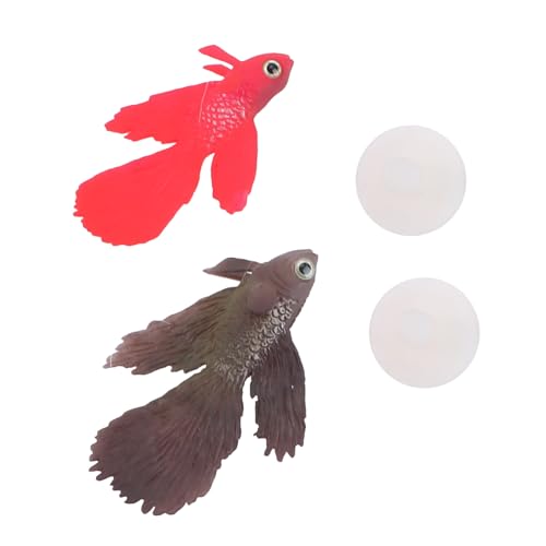 Toyvian 2 Stück Simulierte Kleine Leuchtende Goldfische Kunststoff Naturnahe Aquarium deko Langlebige Künstliche Fischfiguren zur Verschönerung von Fischbecken und Aquarien von Toyvian