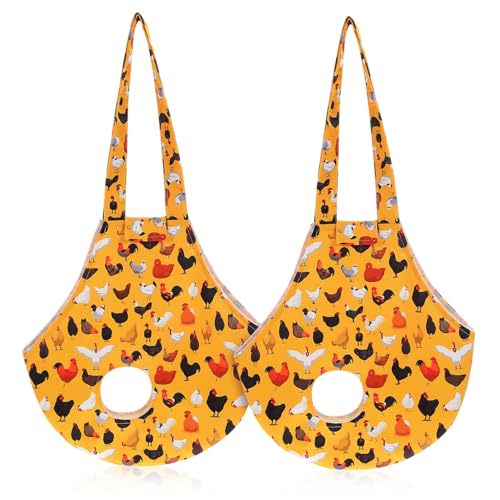 Toyvian 2 Stück Tasche für Haustiere Hühnerschlinge groß Geflügel Reisen Hühner Rucksack Henne klein Haustier-Hühnertasche Tragetaschen für Haustiere Haustier-Hühnerzeug Segeltuch Yellow von Toyvian
