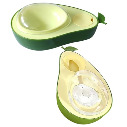 Toyvian 2 Stück Teiliges Avocado Design Katzennapf rutschfest Abnehmbar mit Snack und Futterdeckel aus Robustem Ergonomisch Geformt für Gesunde Fütterung Geeignet für Katzen Aller Toyvian 2 Stück Teiliges Avocado Design Katzennapf rutschfest Abnehmbar mit Snack und Futterdeckel aus Robustem Ergonomisch Geformt für Gesunde Fütterung Geeignet für Katzen Aller von Toyvian