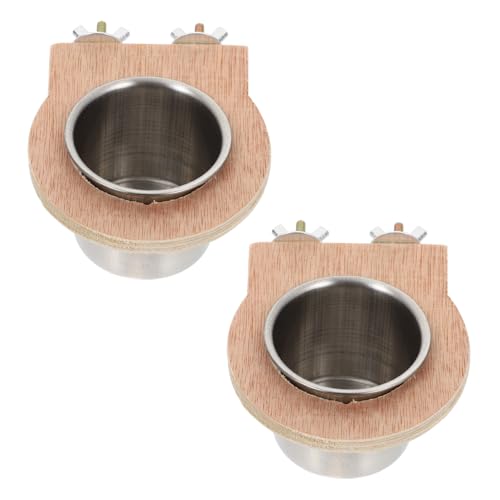Toyvian 2 Stück Teiliges Edelstahl Futter Wassernapf zum Einhängen Große Kapazität für Papageien Nymphensittiche und Wellensittiche Vielseitig Verwendbar Schonend für Hals und Gelenke Toyvian 2 Stück Teiliges Edelstahl Futter Wassernapf zum Einhängen Große Kapazität für Papageien Nymphensittiche und Wellensittiche Vielseitig Verwendbar Schonend für Hals und Gelenke von Toyvian