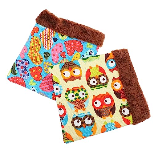 Toyvian 2 Stück Teiliges Hamster Schlafsack Warmes Kleintierbett mit Beuteldesign Winddicht und Gemütlich für Hamster und Meerschweinchen Kleines Versteck für Zuhause von Toyvian