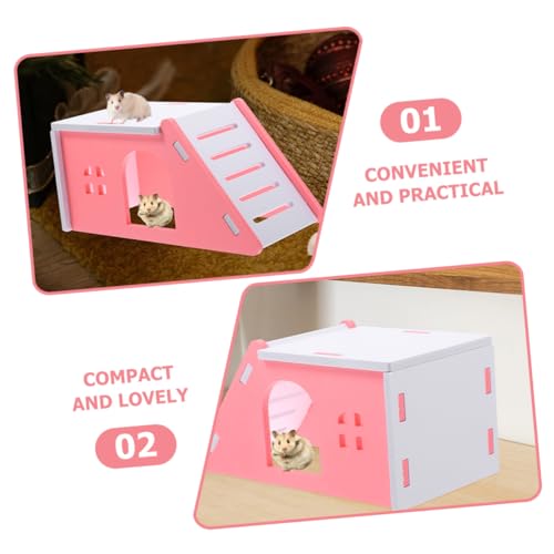 Toyvian 2 Stück Teiliges Hamsterversteck aus Langlebigem PVC Multifunktionales Schlafhaus und Spielversteck für Kleine Nager Geeignet als Käfigzubehör für Hamster Meerschweinchen und Toyvian 2 Stück Teiliges Hamsterversteck aus Langlebigem PVC Multifunktionales Schlafhaus und Spielversteck für Kleine Nager Geeignet als Käfigzubehör für Hamster Meerschweinchen und von Toyvian