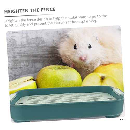 Toyvian 2 Stück Teiliges Kaninchenklo aus Kunststoff Kleine Haustier Toilette mit Rutschfestem Gitterrost Geruchsneutral Sicher und Platzsparend Geeignet für Kaninchen Meerschweinchen und von Toyvian