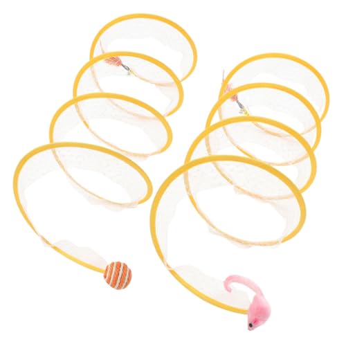 Toyvian 2 Stück Teiliges Katzenspielzeug Faltbarer Katzentunnel für Kätzchen Lustige Spielmöglichkeiten Ball Design Selbstspielende Tunnels für Katzen Kratzen Toyvian 2 Stück Teiliges Katzenspielzeug Faltbarer Katzentunnel für Kätzchen Lustige Spielmöglichkeiten Ball Design Selbstspielende Tunnels für Katzen Kratzen von Toyvian
