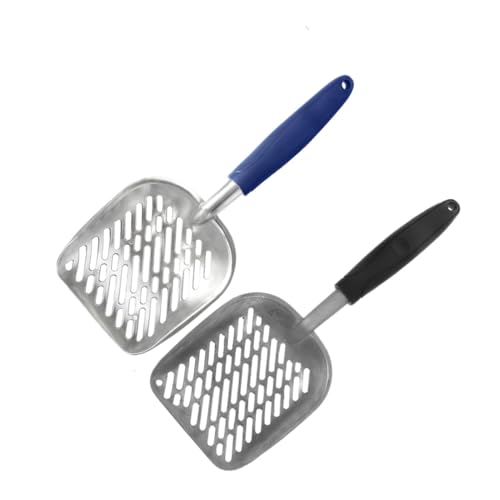 Toyvian 2 Stück Teiliges Metall Katzensand Schaufel mit Breiten Löchern Ergonomischem Griff zur Handermüdungsreduktion Kompatibel Schnelle und Effiziente für Katzenstreu Toyvian 2 Stück Teiliges Metall Katzensand Schaufel mit Breiten Löchern Ergonomischem Griff zur Handermüdungsreduktion Kompatibel Schnelle und Effiziente für Katzenstreu von Toyvian