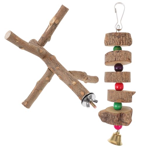 Toyvian 2 Stück Teiliges Papageien Kletterspielzeug aus Naturholz Robuste Sitzstange mit Rauer Oberfläche Sicherer Standplatz für Vögel zum Kauen und Krallenpflege im Zufällige Farbe Toyvian 2 Stück Teiliges Papageien Kletterspielzeug aus Naturholz Robuste Sitzstange mit Rauer Oberfläche Sicherer Standplatz für Vögel zum Kauen und Krallenpflege im Zufällige Farbe von Toyvian