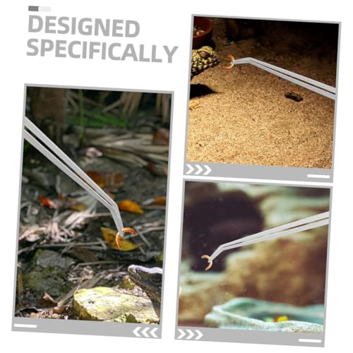 Toyvian 2 Stück Teiliges Reptilien Futterzangen Gerade und Gebogen Langlebige Fütterungspinzette für Aquarium und Terrarium Schonend und Präzise Futteraufnahme bei Reptilien und Toyvian 2 Stück Teiliges Reptilien Futterzangen Gerade und Gebogen Langlebige Fütterungspinzette für Aquarium und Terrarium Schonend und Präzise Futteraufnahme bei Reptilien und von Toyvian