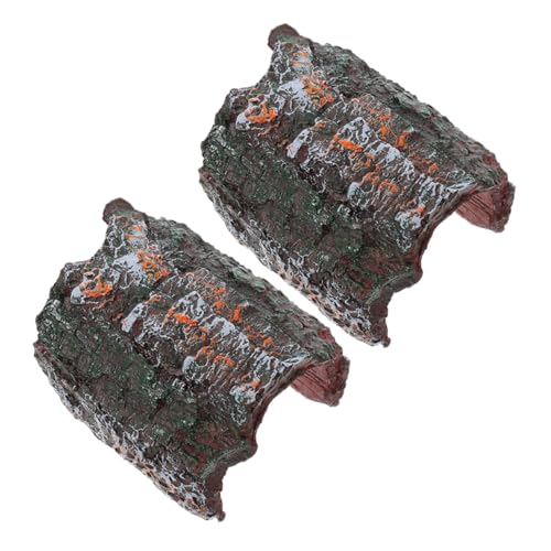 Toyvian 2 Stück Teiliges Reptilien Versteck aus Resin Baumrinden Dekoration Dunkle Höhle für Echsen Spinnen und Kleintiere Sicheres Versteck für Terrarien Natürlicher Unterschlupf für Toyvian 2 Stück Teiliges Reptilien Versteck aus Resin Baumrinden Dekoration Dunkle Höhle für Echsen Spinnen und Kleintiere Sicheres Versteck für Terrarien Natürlicher Unterschlupf für von Toyvian