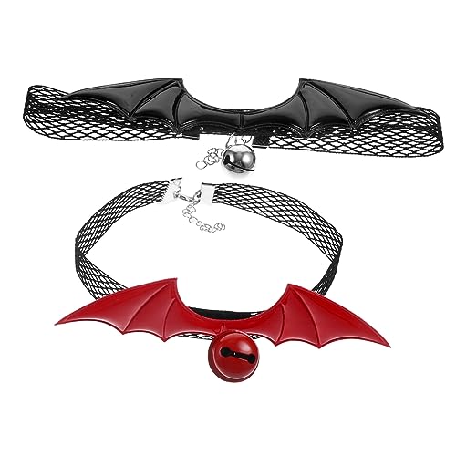 Toyvian 2 Stück Teiliges Verstellbares Katzenhalsband mit Glöckchen Hautfreundliches Leichtes und Metallmaterial Halloween und Weihnachtsdesign mit Fledermausflügeln Niedlich für Katzen Toyvian 2 Stück Teiliges Verstellbares Katzenhalsband mit Glöckchen Hautfreundliches Leichtes und Metallmaterial Halloween und Weihnachtsdesign mit Fledermausflügeln Niedlich für Katzen von Toyvian