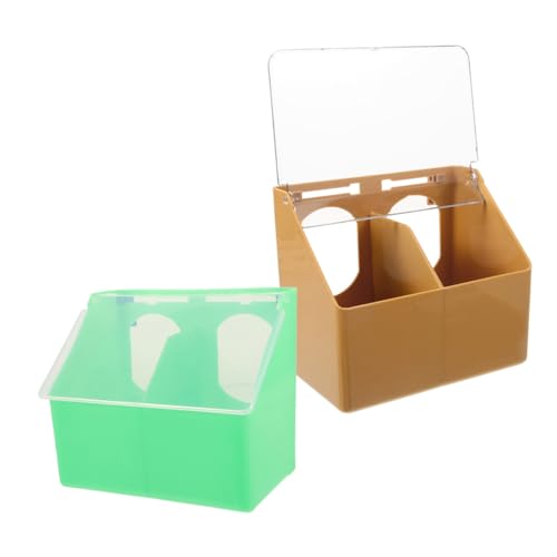 Toyvian 2 Stück Teiliges Vogelfutterspender aus Klarem Multifunktionaler Futter und Wassernapf mit Halterung Geeignet für Tauben Papageien Wellensittiche und Käfigmontage Toyvian 2 Stück Teiliges Vogelfutterspender aus Klarem Multifunktionaler Futter und Wassernapf mit Halterung Geeignet für Tauben Papageien Wellensittiche und Käfigmontage von Toyvian