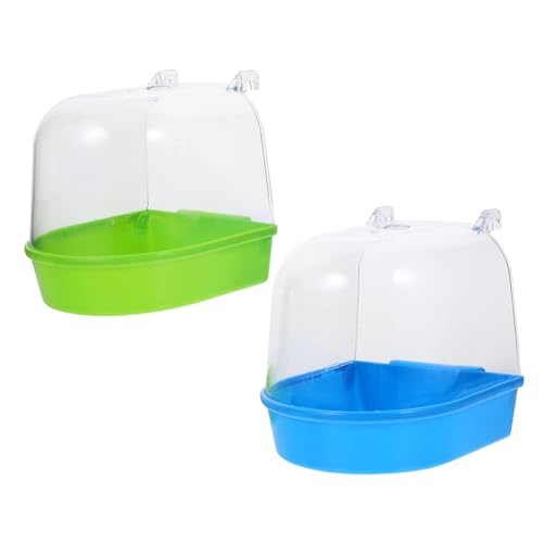 Toyvian 2 Stück Vogel Badewanne für Wellensittiche und Kleine Farbvariationen aus Strapazierfähigem Material zur Hautpflege und Stressreduktion Zufällige Farbe Toyvian 2 Stück Vogel Badewanne für Wellensittiche und Kleine Farbvariationen aus Strapazierfähigem Material zur Hautpflege und Stressreduktion Zufällige Farbe von Toyvian