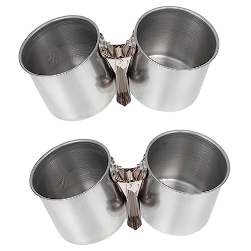 Toyvian 2 Stück Vogel Futter und Wassernapf Teilig mit Stabiler Klammer Robust Leicht zu Befestigen Reinigen für Papageien und Käfige Futter und Trinkzubehör Toyvian 2 Stück Vogel Futter und Wassernapf Teilig mit Stabiler Klammer Robust Leicht zu Befestigen Reinigen für Papageien und Käfige Futter und Trinkzubehör von Toyvian